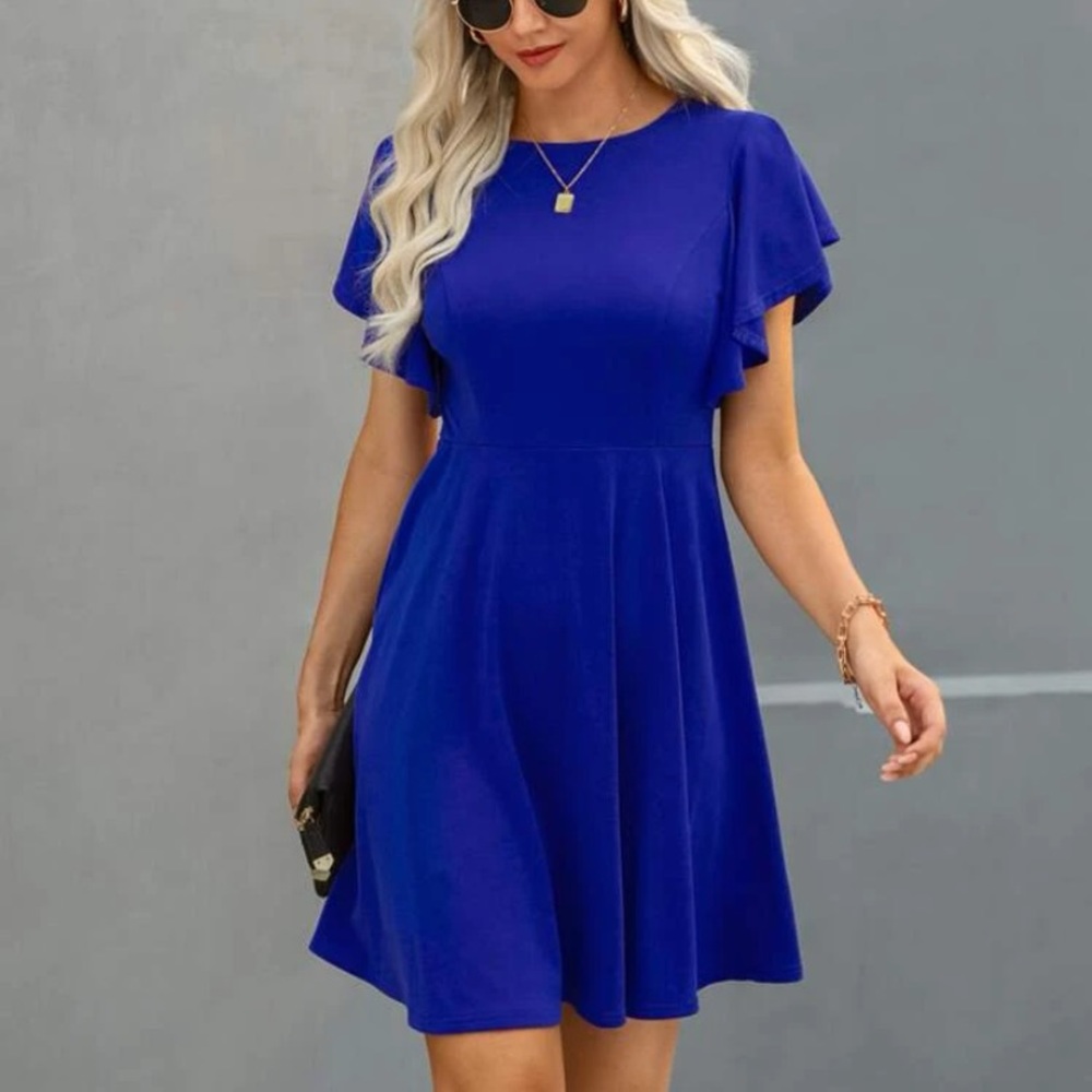 SHEIN royal blue dress